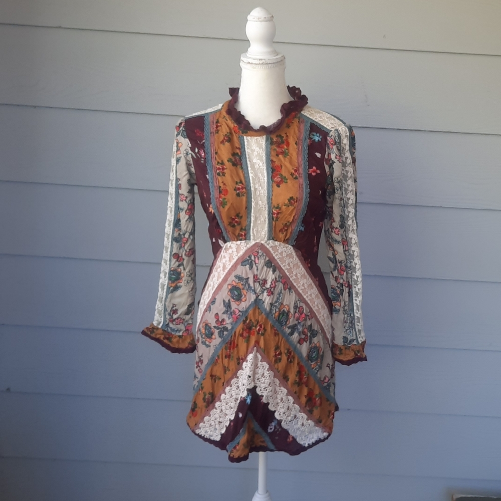 Free People Fall to Pieces Mini Dress - Picture 4 of 8